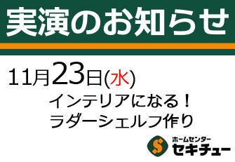 11月23日（水）開催の実演